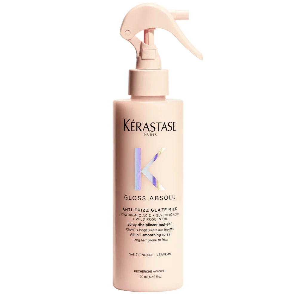 Kérastase Gloss Absolu Anti-Frizz Glaze Milk Spray with Glycolic Acid, Hyaluronic Acid and Wild Rose in Oil 190ml Immagine 1