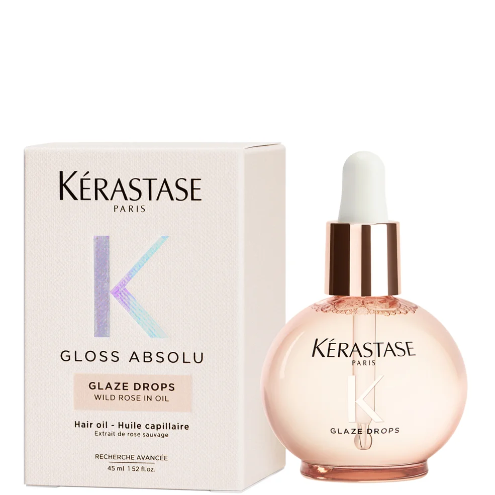 Kérastase Gloss Absolu Glaze Drops Hair Oil with Wild Rose 45ml Immagine 1
