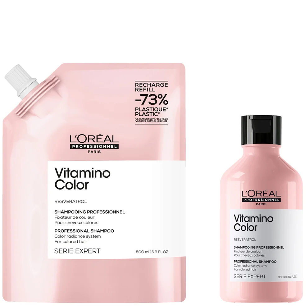 L’Oréal Professionnel Vitamino Color Shampoo 300ml and Refill Pack 500ml for coloured hair Immagine 1