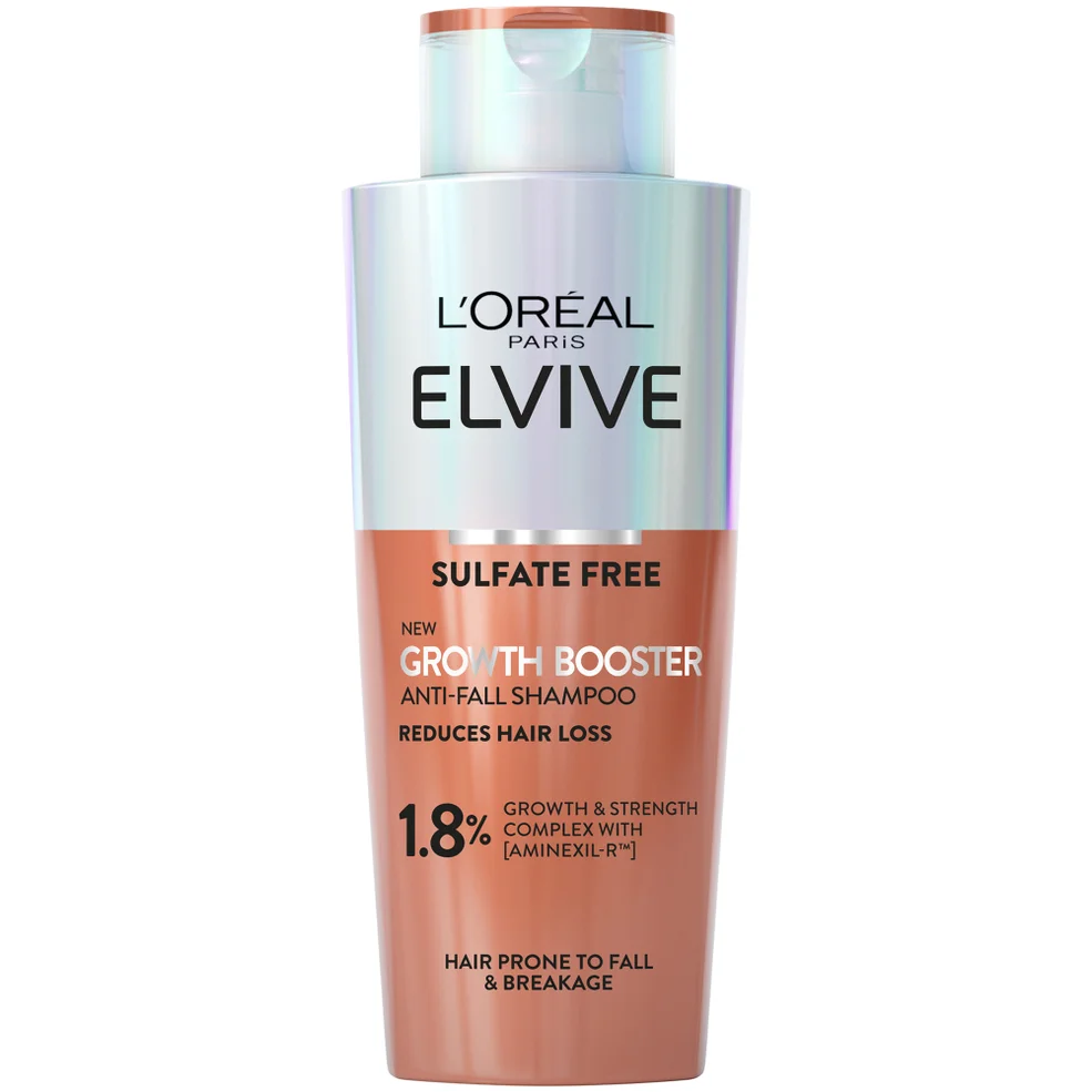 L'Oreal Paris Elvive Growth Booster Shampoo, Anti Hair Loss, 200ml Immagine 1