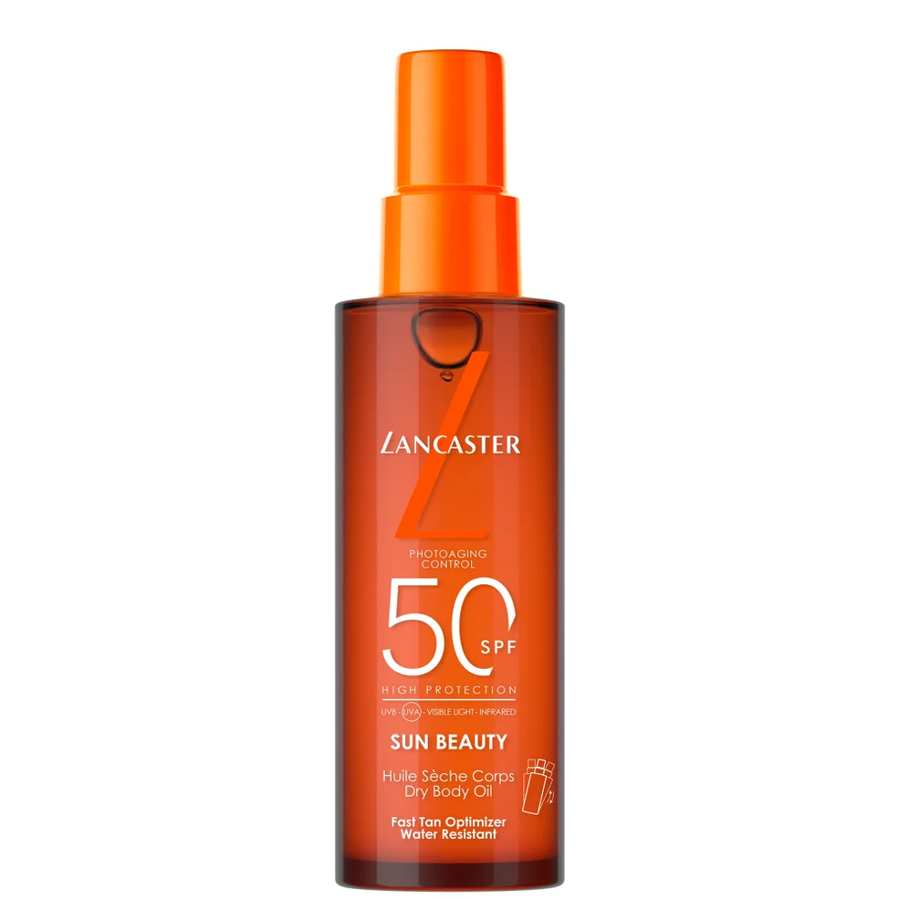 Lancaster Sun Beauty Satin Dry Oil Fast Tan Optimizer for Body SPF50 150ml Immagine 1