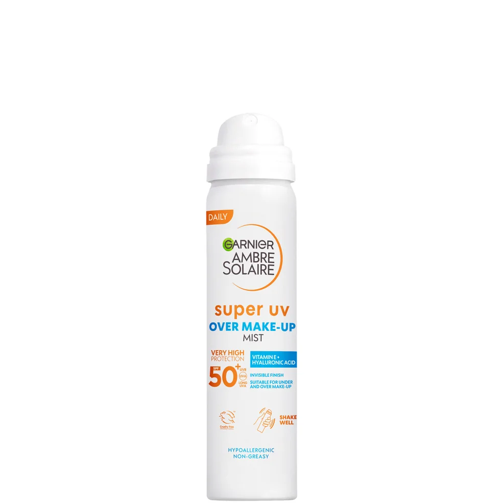 Garnier Ambre Solaire Over Makeup Super UV Protection Mist SPF50+ With Hyaluronic Acid And Vitamin E, 75ml Immagine 1