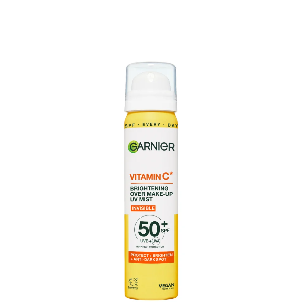 Garnier Vitamin C Brightening Over Make-Up UV Mist Invisible with SPF50+ and Vitamin C 75ml Immagine 1