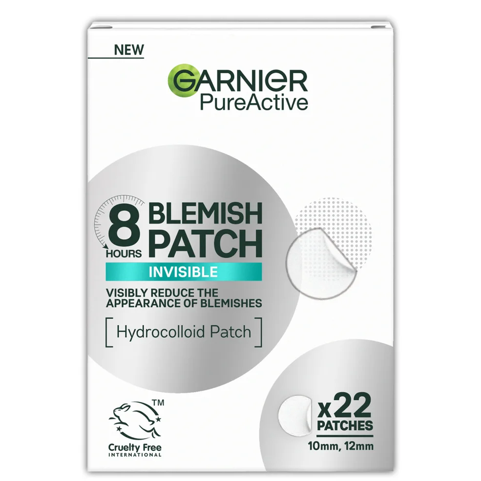 Garnier Pure Active 8hr Invisible Hydrocolloid Blemish Patch Cruelty Free & Vegan - 22 patches Immagine 1
