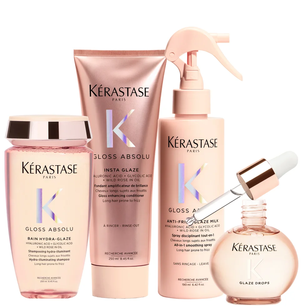 Kérastase Gloss Absolu Shampoo, Conditoner, Milk and Oil Bundle Immagine 1