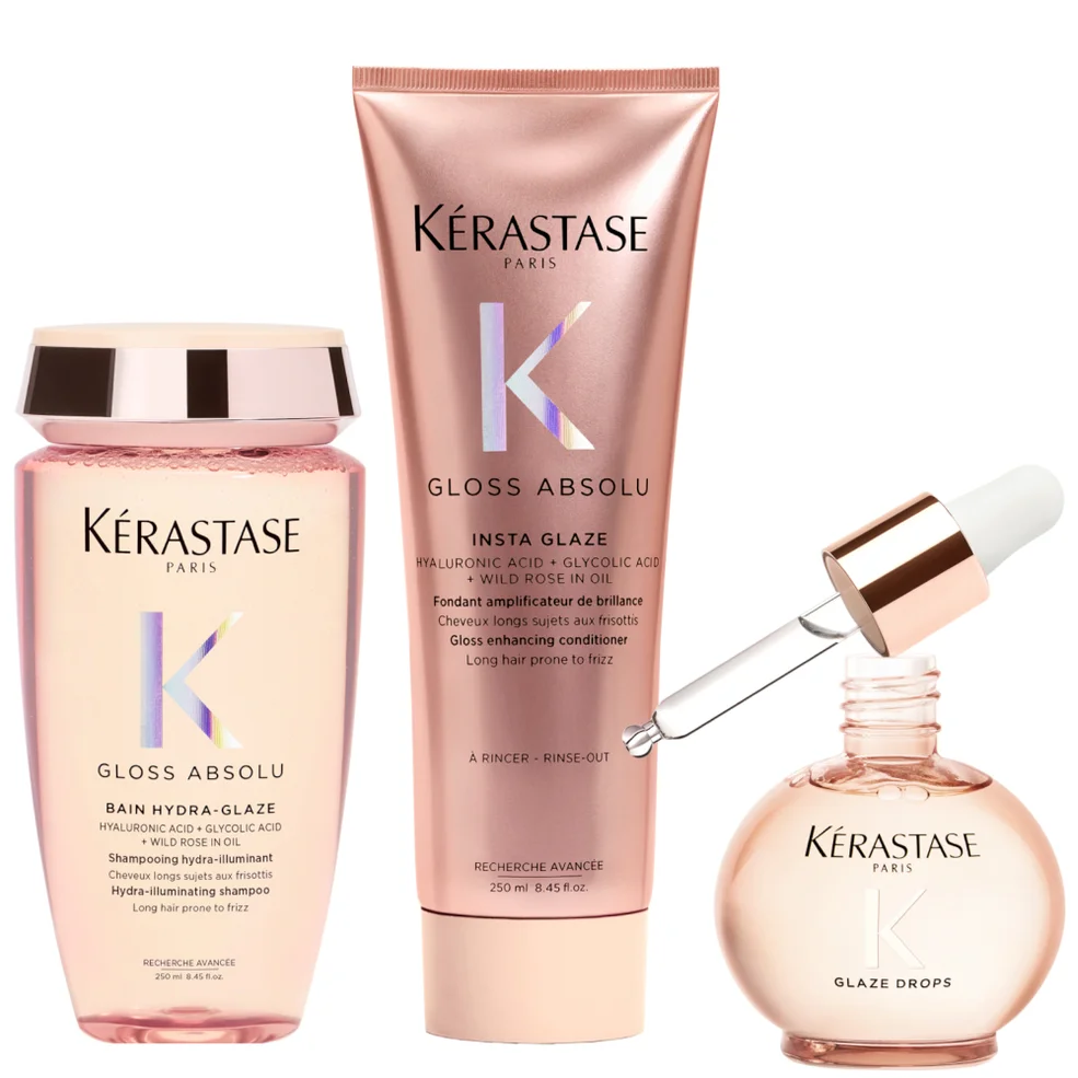Kérastase Gloss Absolu Shampoo, Conditoner and Oil Bundle Immagine 1