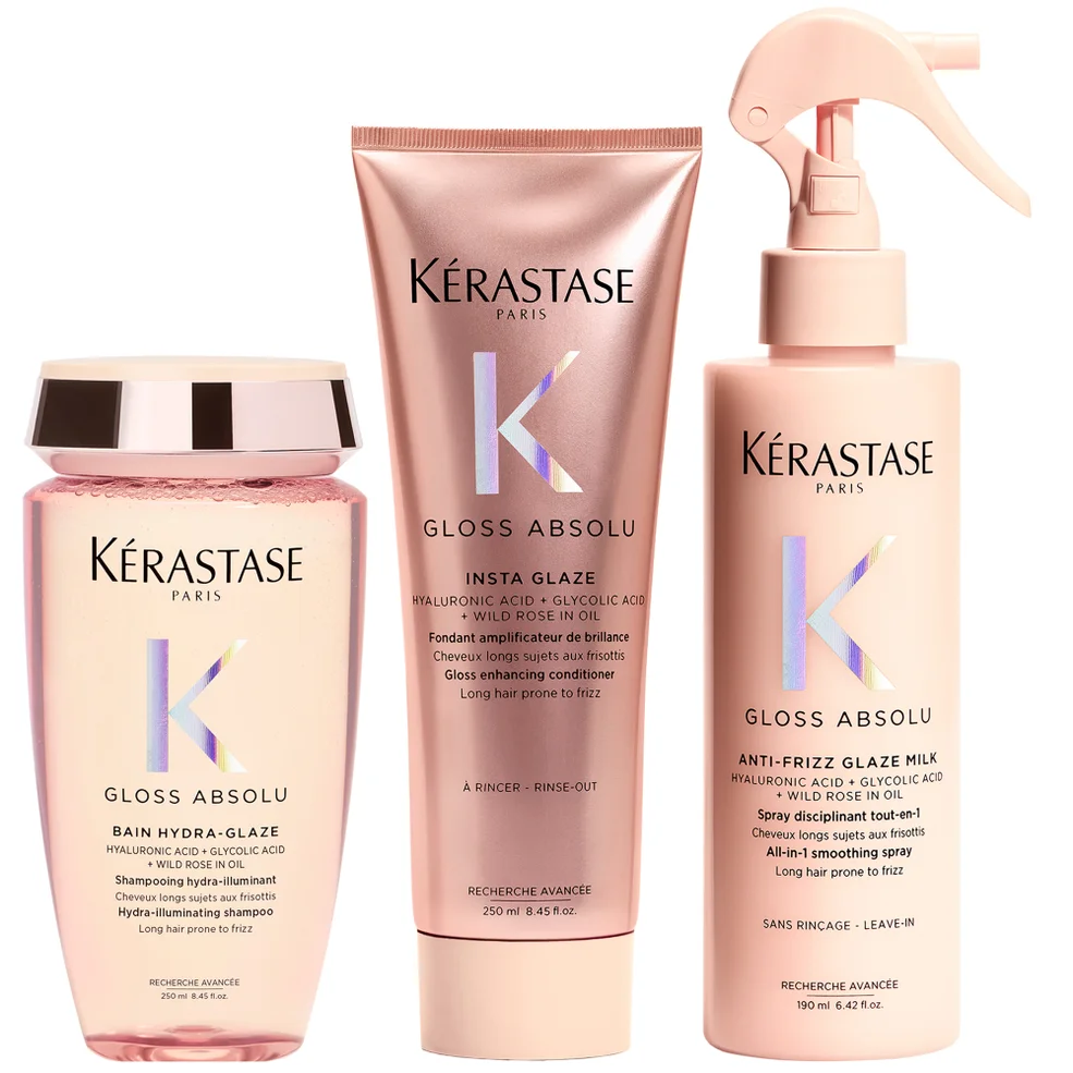 Kérastase Gloss Absolu Shampoo, Conditoner and Milk Bundle Immagine 1