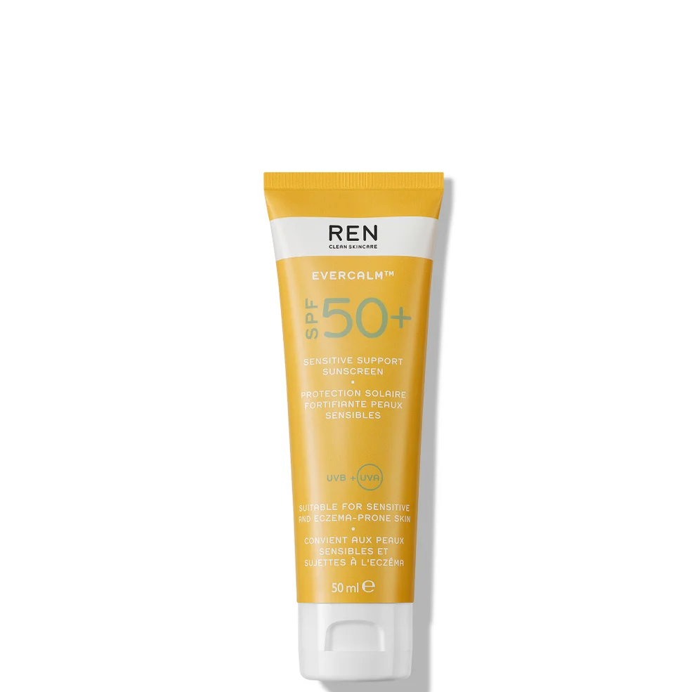 REN Clean Skincare Evercalm Sensitive Support Sunscreen SPF50+ 50ml Immagine 1