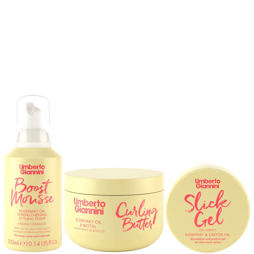 Umberto Giannini Strong Curls Style & Hold Trio Immagine 1