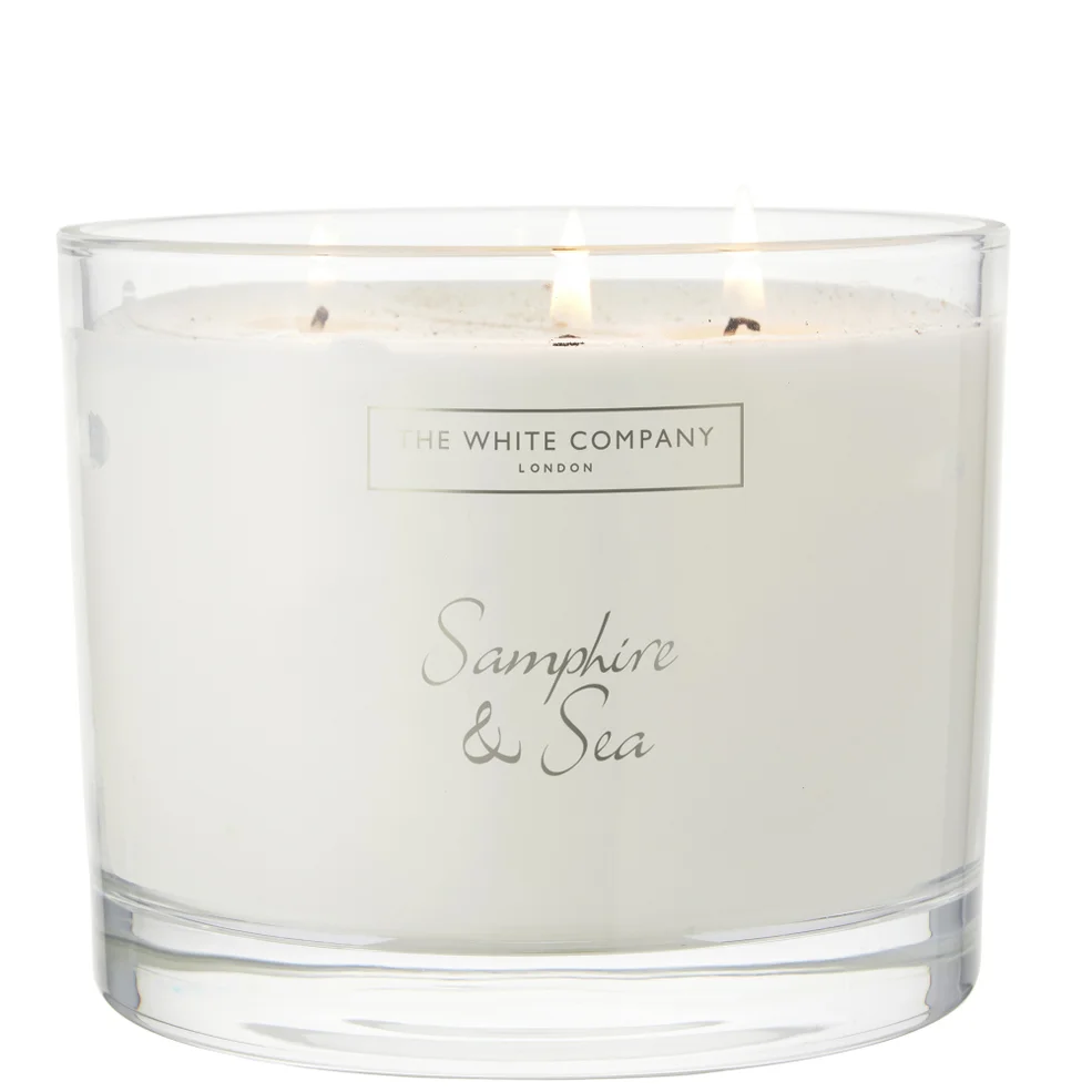 The White Company Samphire & Sea Large Candle 770g Immagine 1