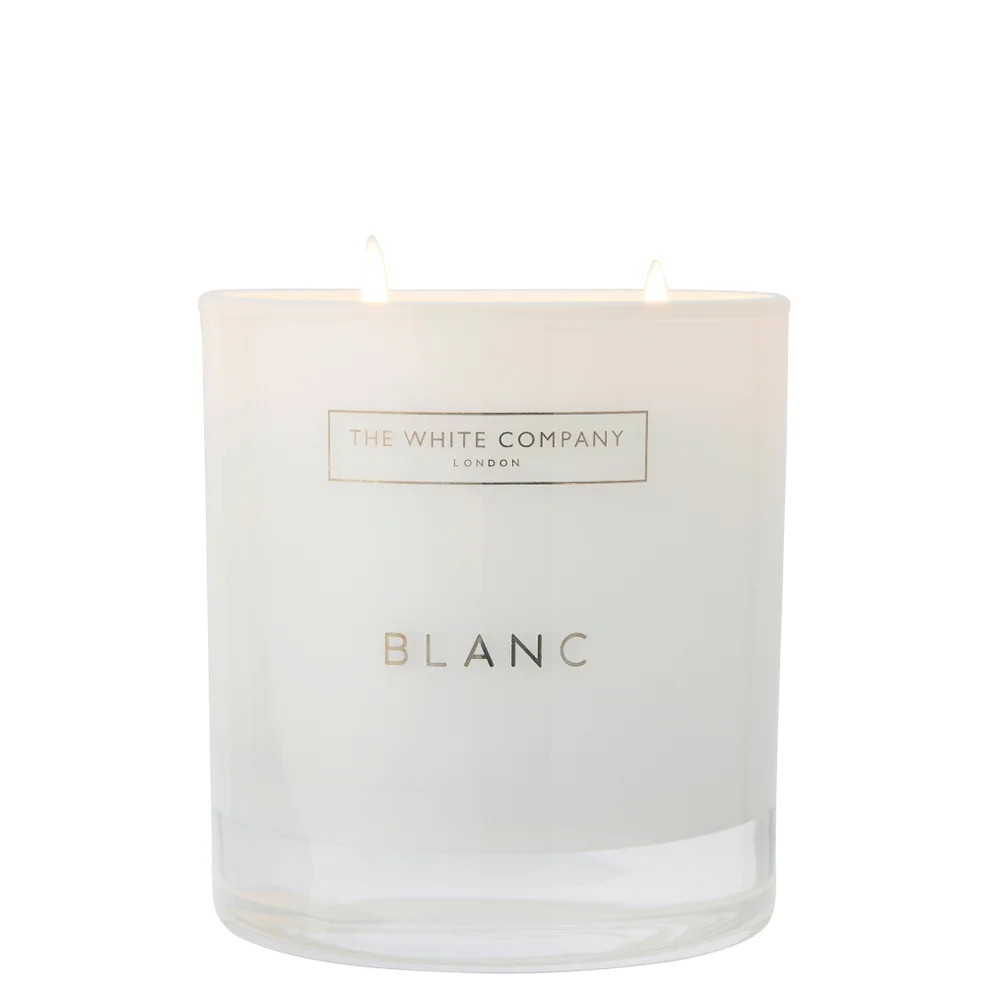 The White Company Blanc 2 Wick Candle 280g Immagine 1