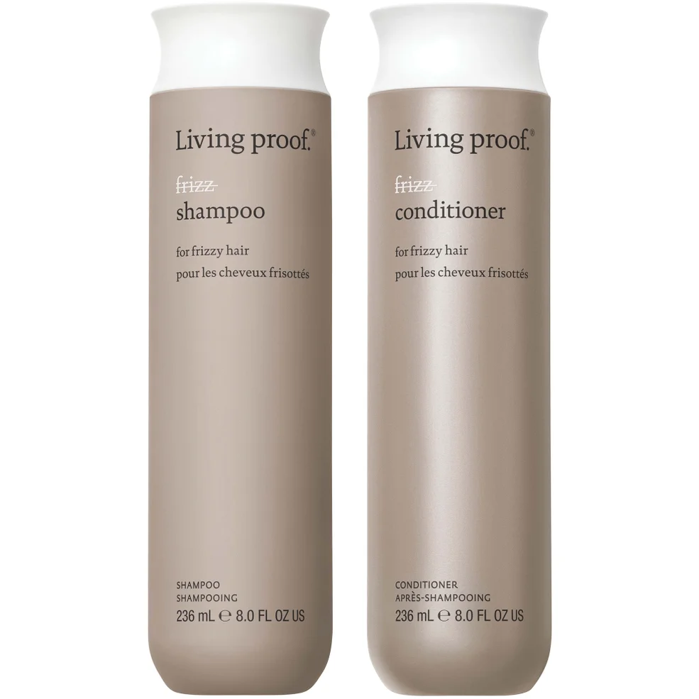 Living Proof No Frizz Shampoo and Conditioner Bundle for Frizz Control, Smoothness and Shine Immagine 1