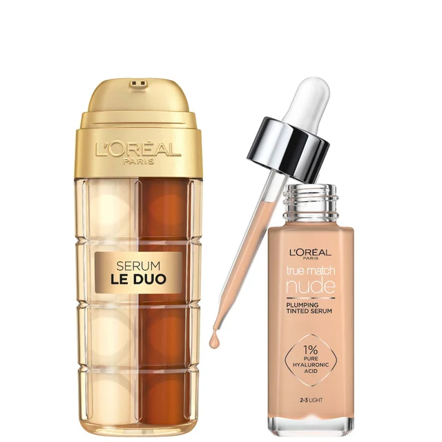 L'Oréal Paris Age Perfect Serum Le Duo 30ml & True Match Tinted Serum 30ml Bundle (Various Shades)