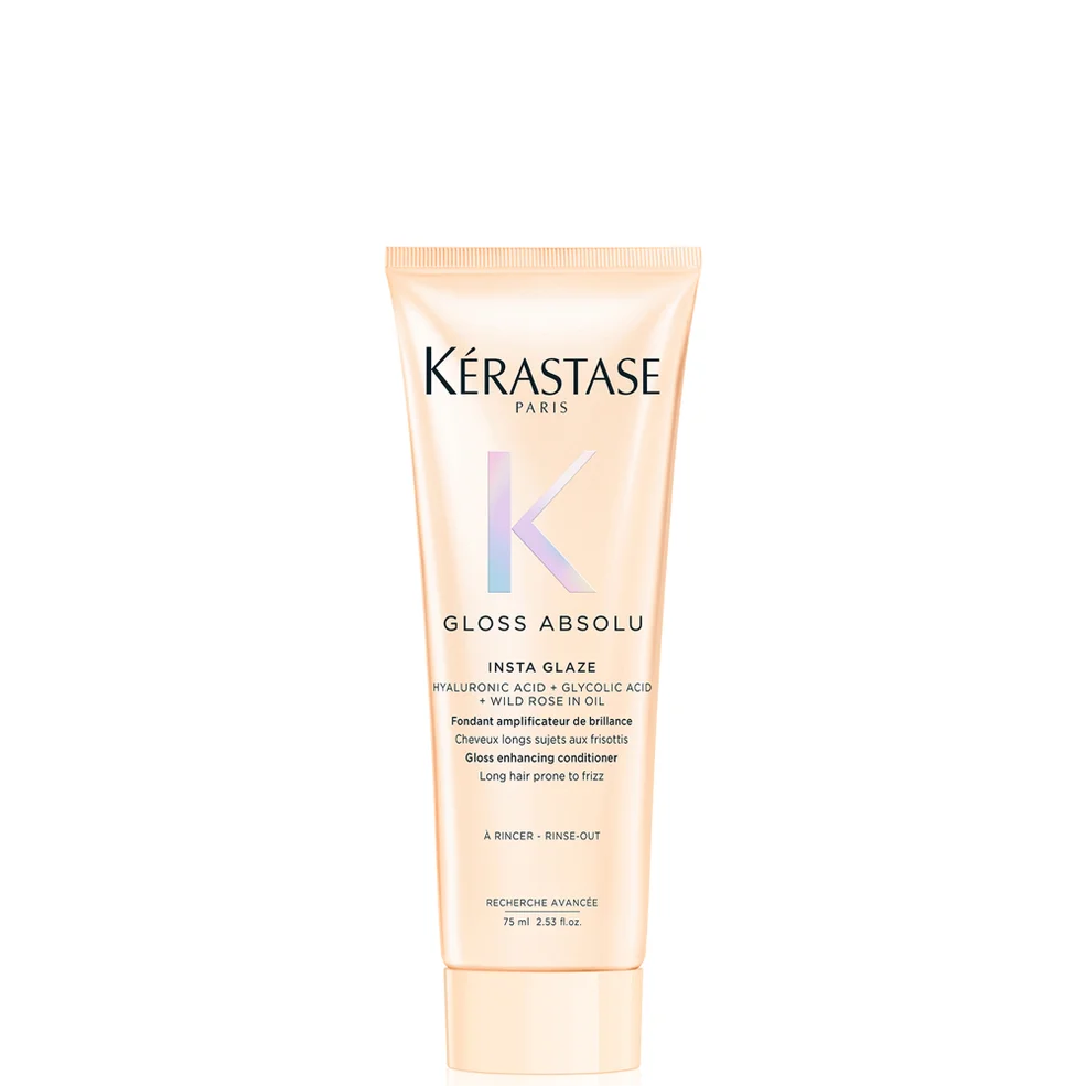 Kérastase Gloss Absolu Conditioner for All Hair Types with Glycolic Acid, Hyaluronic Acid & Wild Rose 75ml Immagine 1