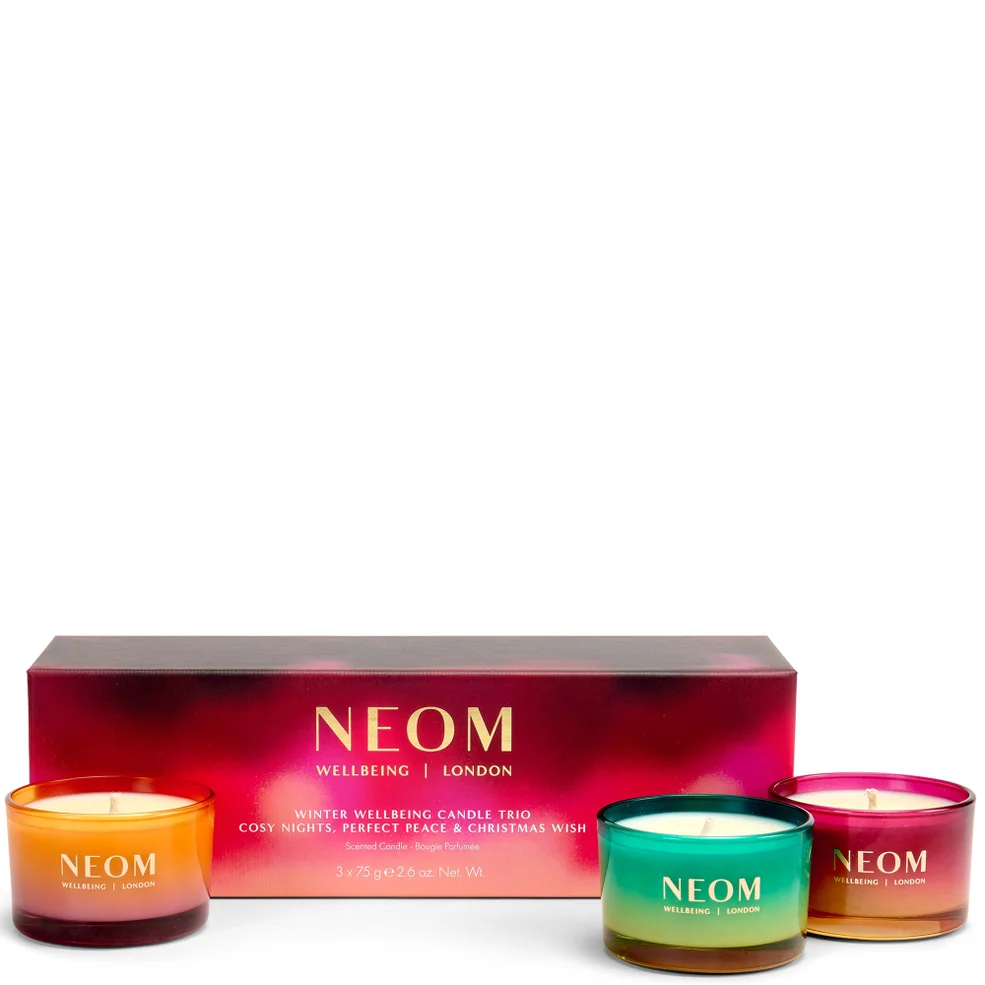 NEOM Winter Wellbeing Candle Trio Immagine 1