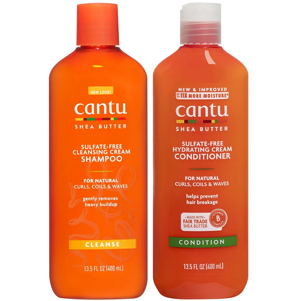 Cantu Shea Butter Cleansing Cream Shampoo & Hydrating Conditioner 400ml Immagine 1