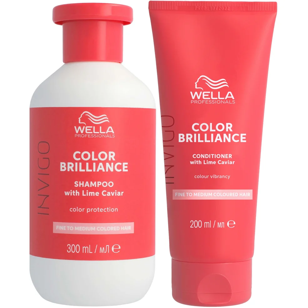 Wella Professionals Care Invigo Color Brilliance Colour Protection Shampoo & Conditioner for Fine Medium Hair 300ml Immagine 1