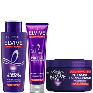 L'Oréal Paris Elvive Colour Protect Anti-Brassiness Purple Routine - undefined undefined