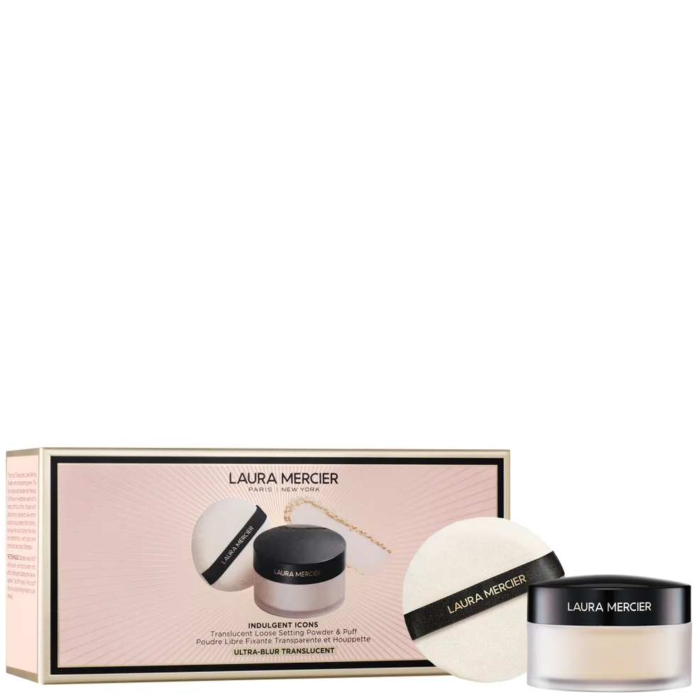 Laura Mercier -Indulgent Icons Ultra-Blur Translucent Loose Setting Powder + Puff - 20g Immagine 1
