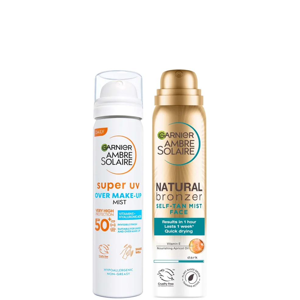 Garnier Ambre Solaire Face SPF50+ Mist and Self Tan Mist 75ml Immagine 1
