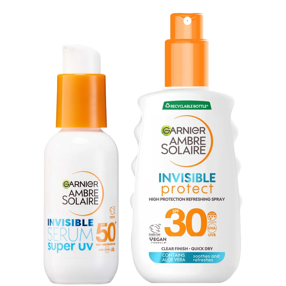 Garnier Ambre Solaire Invisible Sun Protection SPF Face & Body Bundle Immagine 1