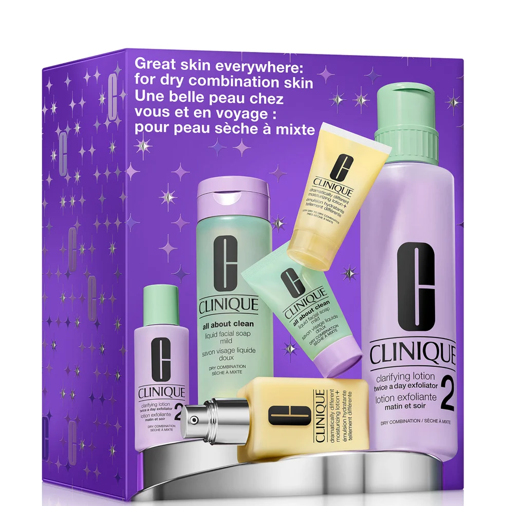 Clinique Great Skin Everywhere Set: For Dry Combination Skin Immagine 1