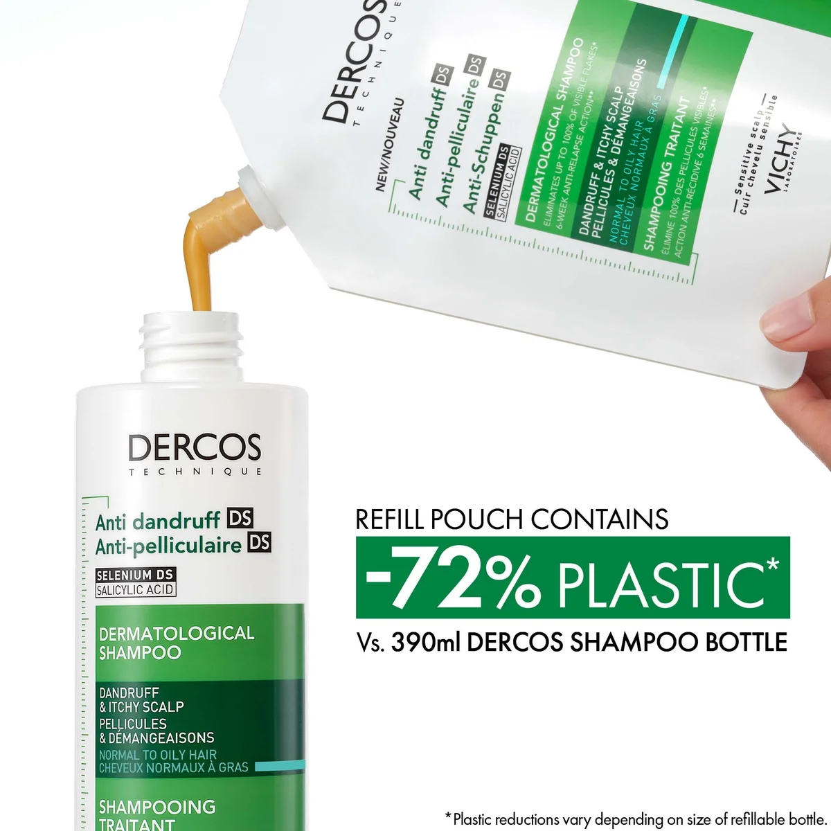 Vichy Dercos Shampoo Antiforfora Capelli Da Normali A Grassi 390 - Foto 11