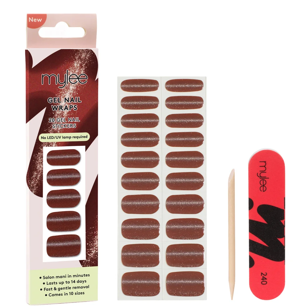 Mylee Gel Nail Wraps - Red Hot Gossip Immagine 1