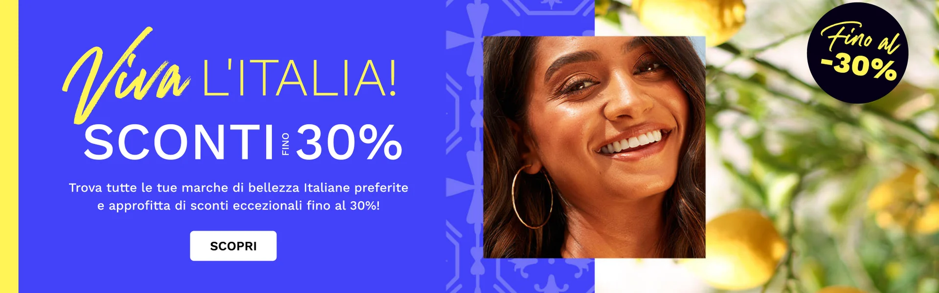 Fino al -30% di sconto sulle marche Italiane